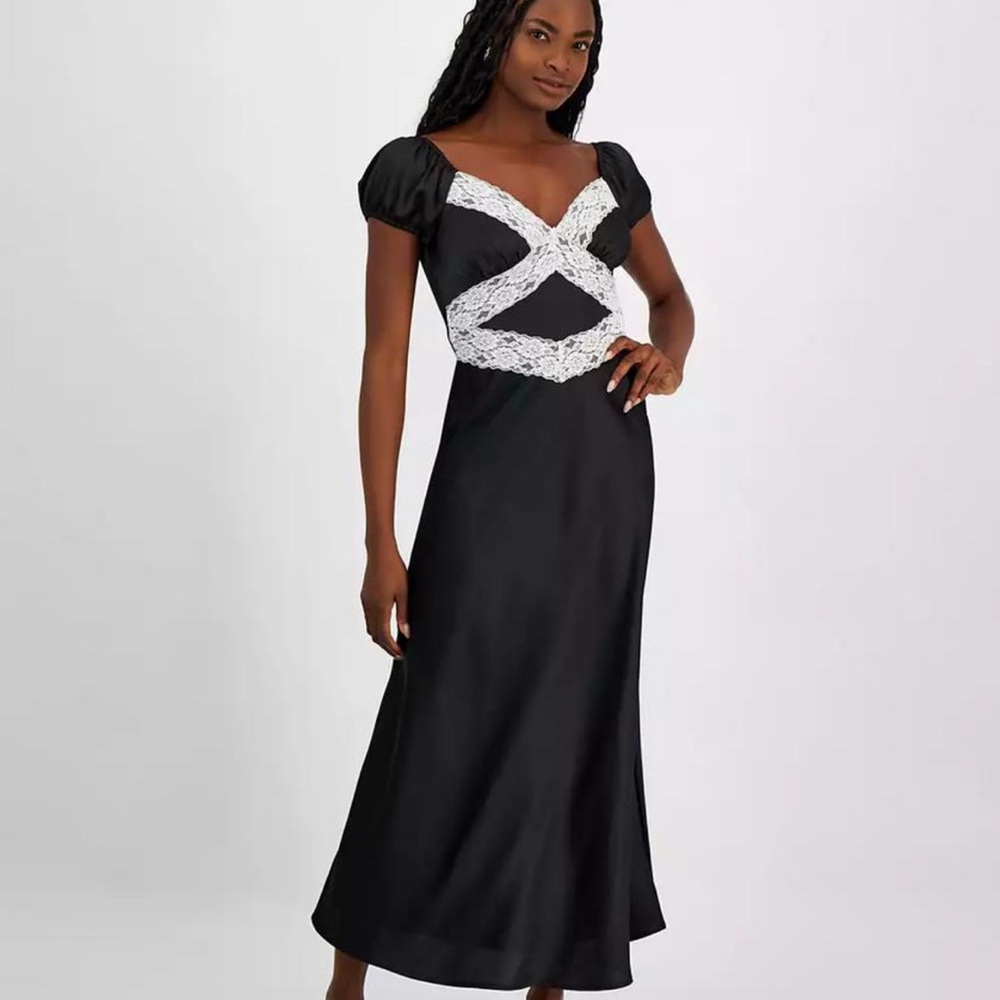 NWT Macy’s Elegant Black and White Dress